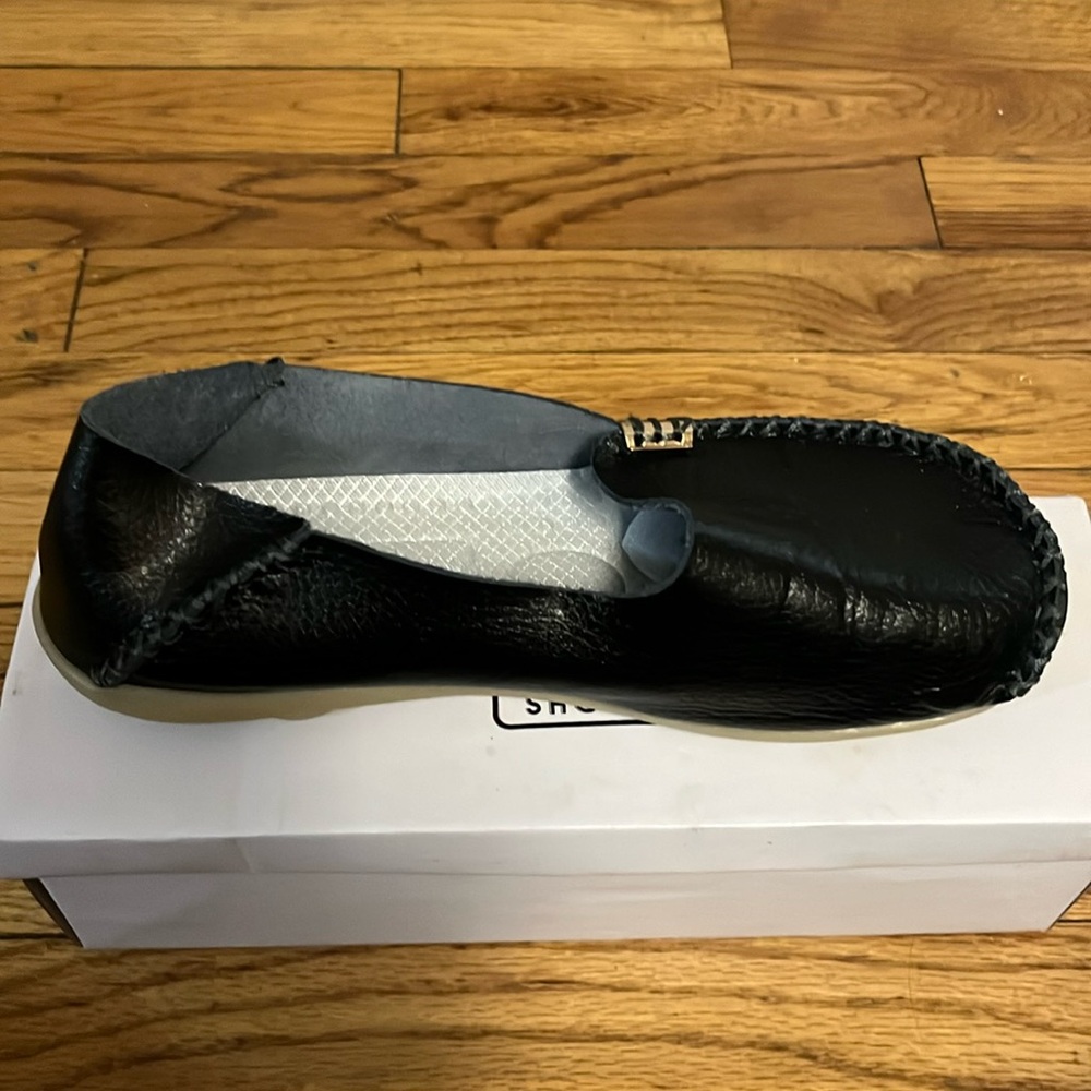 Black loafers